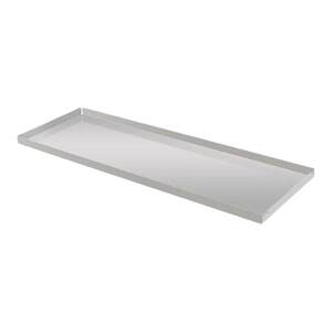 
Storage tray Solid wood flower pot water connection tray Custom thickened indoor balcony stainless steel rectangular flower box tray super large