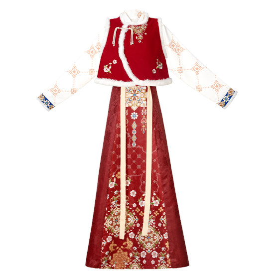 
Mo Nanchen_Xi Ran Chun Shao Original Han Element Hanfu Women 2025 New Winter Thickened Bijia Cloak Ancient Costume