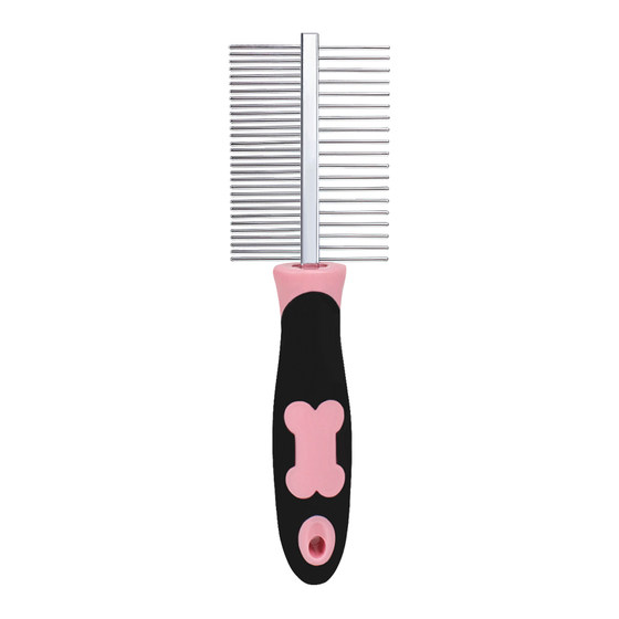 
HATELI dog pet comb teddy bear cat hair comb knot opening comb beauty straight comb supplies