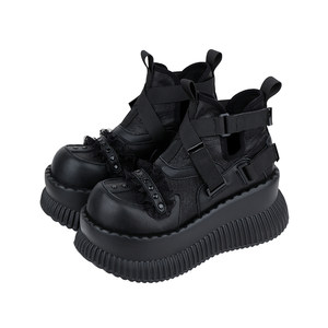 
purple tiger [original] dark hot girl thick-soled short boots women's 2026 summer rock and roll versatile high-top shoes