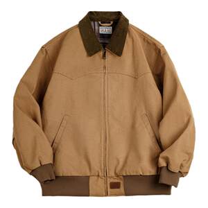 
Madden Workwear American Retro Heavyweight Santa Fe Canvas Jacket Stiff Barn Style Lapel Short Jacket Men's Spring