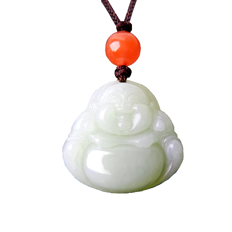 和田玉弥勒佛大肚佛像笑佛玉吊坠玉石玉佩玉坠男女