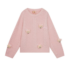 
[Doll Series] LALABOBO Woolen Sweater 25 Winter Trendy Original Sequined Sweet Style Pullover Jacket