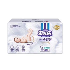 
Anerle Xiaoguangxin Diaper M92 tablets ultra-thin breathable diapers baby 2 packaging baby official flagship store