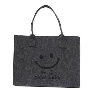New handbag large capacity tote bag Tote versatile felt one shoulder custom logo felt bag large capacity
