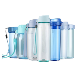 Tupperware sports water bottle, large capacity, special straw cup for students going to school, high-looking, portable, high temperature resistant