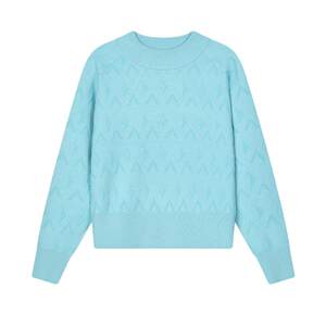 FILA Emerald Women's Knitted Sweater 2024 Spring New Fashion Casual Full Print Elegant and Comfortable Sweater