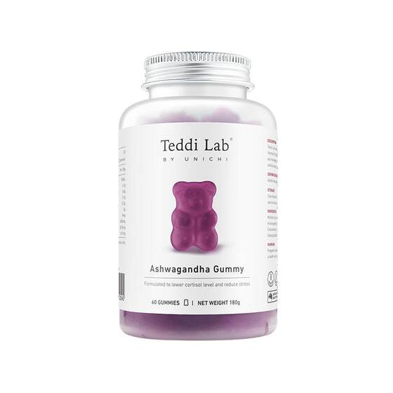
[Same as Ma Sichun] Unichi Ashwagandha Gummy Bears Balancing Cortisol Teddilab Gummies