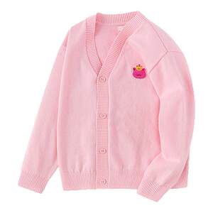 
Balabala children's clothing girls' knitted sweaters new spring and autumn clothing children's boys baby sweater jacket V-neck cardigan