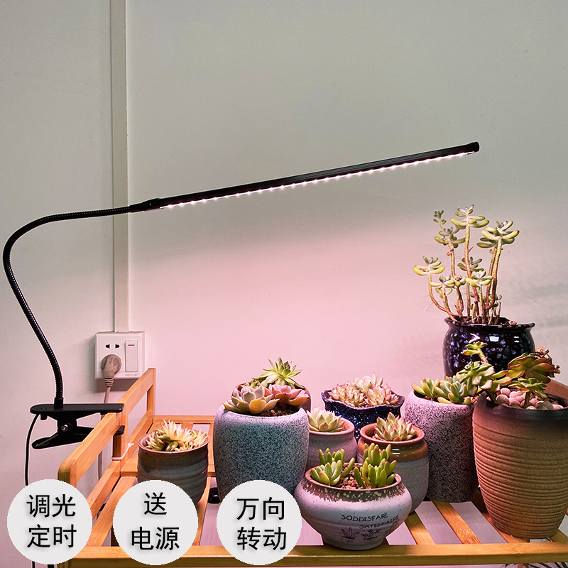 喜浪多肉补光防徒灯定时功能夹子款上色全光谱LED盆栽植物生长灯