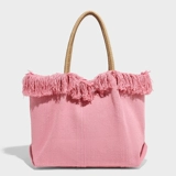 Вместительная и большая сумка через плечо для отдыха, универсальный шоппер, сумка на одно плечо, коллекция 2023, подходит для студента