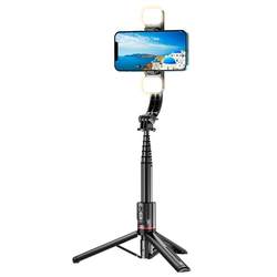 Beautiful all-in-one selfie stick with detachable fill light