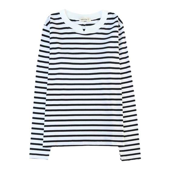 2026 early spring and autumn new pure cotton thin long-sleeved T-shirt women's tops for fat girls to cover their belly and wear a t-shirt bottoming shirt