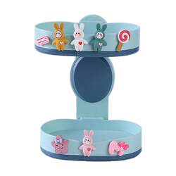 Double-layered soap dish wall-mounted punch-free cartoon soap dish