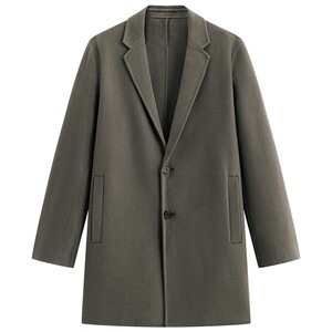 
[Same style in shopping mall] PEACEBIRD Men's Woolen Coat 25 Winter New Sheep Wool Jacket B1AAF4205@