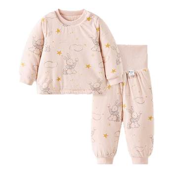 Tongtai baby pure cotton cotton top high waist pants