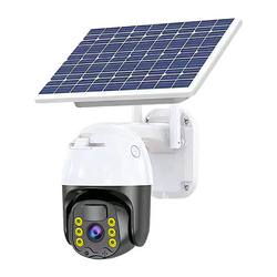 Solar monitor camera 360 degrees without dead angle mobile phone remote outdoor high-definition night vision 4G without power and network