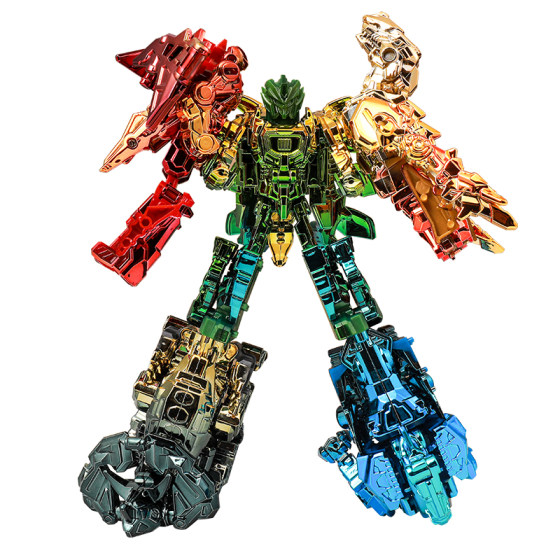 
Children's colorful transformation toy dinosaur robot combined Tyrannosaurus mecha King Kong model 3 years old and 6 years old boy gift