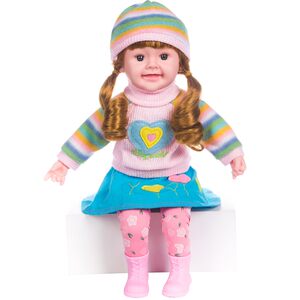 
Happy Notes Intelligent Early Education Soft Glue Simulation Baby Draw Doll Sleeping Doll Toy Birthday Gift
