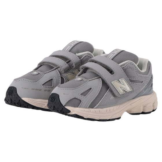 
New Balance nb children's shoes for men and women 0-4 years old children's autumn and winter dense mesh retro gray sports shoes IV1906EJ