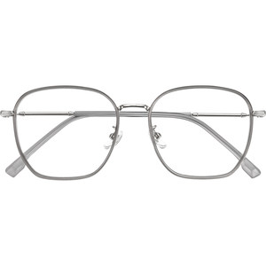 Mirror sound transparent gray myopia glasses frame for women anti-blue light large frame round face slimming online eye frame for men