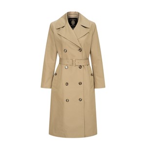 
[Water-Repellent] Scofield Women's British Style Cotton Windbreaker Double Breasted Waist 2025 Autumn and Winter New Product