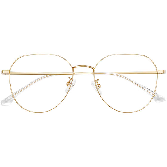 Leshen pure titanium myopia glasses frame for women with big faces, ultra-light large frames, can be equipped with lenses, memory titanium eye frames, eye sockets