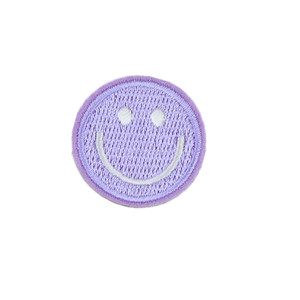 Light purple down jacket patch sticker clothing pants self -stick gel cloth sticker leather bag bag repair broken hole embroidered flower stickers
