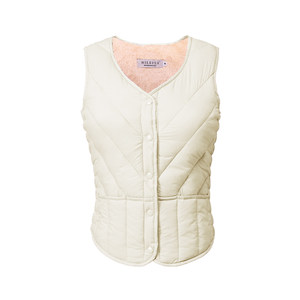 2025 new down cotton vest for women, short slim fit large size vest autumn and winter horse clip outside and warm vest inner liner