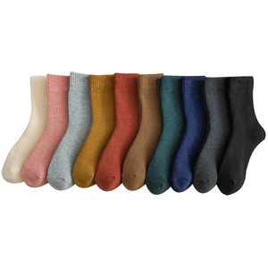 Socks in stockings in autumn and winter cotton INS tide black long tuber men's winter thickened plus warm hair circles socks