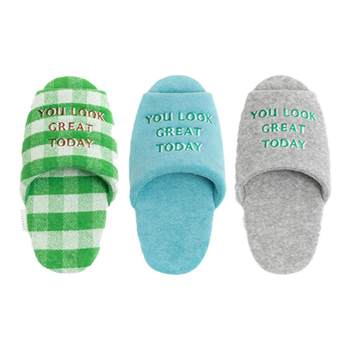 EUXTERPA anti-odor anti-slip embroidered cotton slippers mute autumn and winter home indoor floor heating slippers for men and women