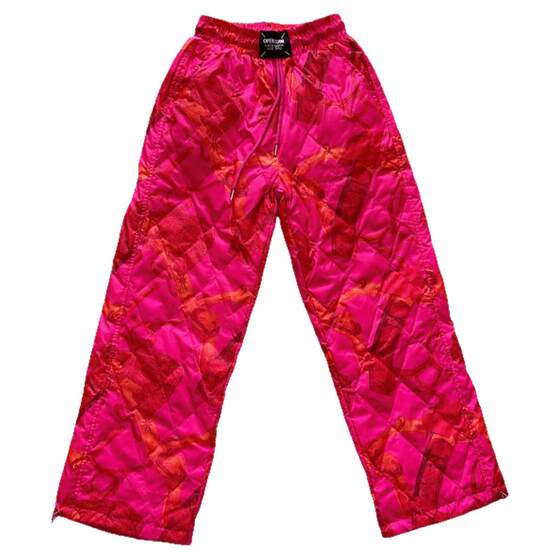 
Down pants for women wearing drawstrings for women with straight legs and fashionable high-end feel loose European winter white duck down nine-point pants