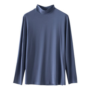
Half turtleneck autumn clothes men's tops markless base shirt long-sleeved T-shirt modal men's thermal underwear autumn and winter