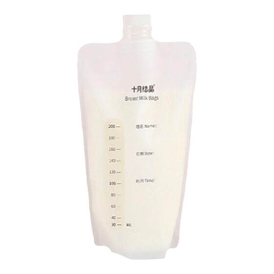 
October crystal milk storage bag can be connected to the breast pump breast milk preservation bag 200ml storage bag milk storage bag 30 pieces