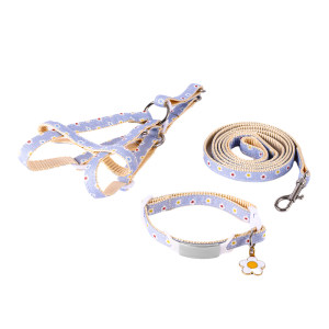 Cat collar anti-lost lettering tag cat necklace adjustable traction rope chest strap small dog pet neck circumference
