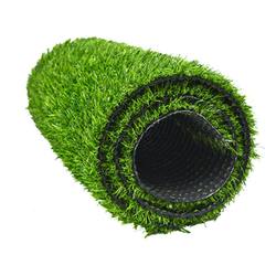 Simulation lawn of plastic green plants in kindergarten square