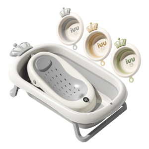 
Baby bathtub baby bathtub toddler sitting and lying folding large bathtub household newborn children's supplies