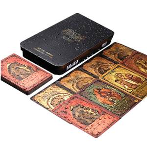 
2020 Golden Werewolf Card Iron Box PVC Waterproof Werewolf Board Game Number Card Multiplayer Party Killing Game
