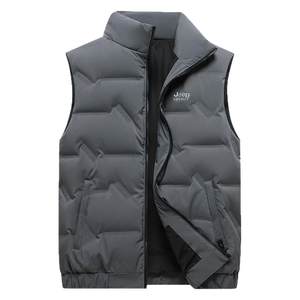 Jeep Jeep down vest men's winter light, light warm and warm down jacket vest, large size wearing casual sports jacket
