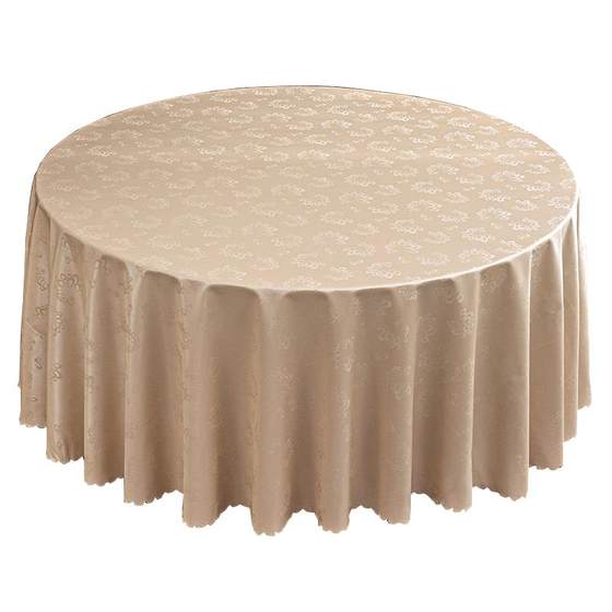 
European light luxury household round dining table cloth waterproof oil-proof and anti-scalding large round table cloth fabric round table mat