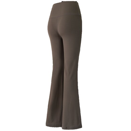 
Nude high waist sports pants for women with belly-tightening buttocks fitness elastic trumpet casual outdoor training running yoga trousers