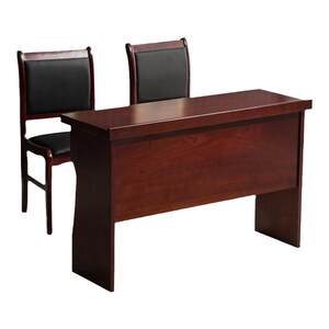 
Conference room long training table solid wood strip conference learning desk and chair combination 1.2 school double desk