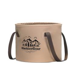 Black Ice Outdoor Camping Portable Foldable Bucket Travel Basin Wash Basin Laundry Bag Foot Soak Bucket Z1501