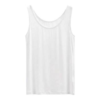 Pure cotton slim fit solid color camisole bottoming shirt