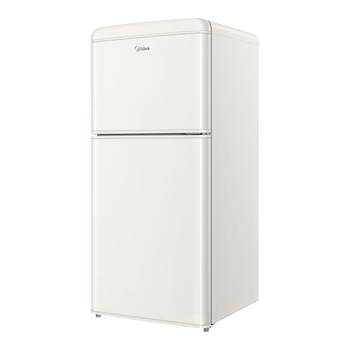 
Midea retro small refrigerator 113 liters 46 liters double temperature double door rental mother and baby beauty small household refrigeration and freezing