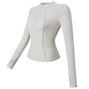 Shodo half-zipper yoga suit for women tight slim sports top professional outdoor running training long sleeve spring and autumn new