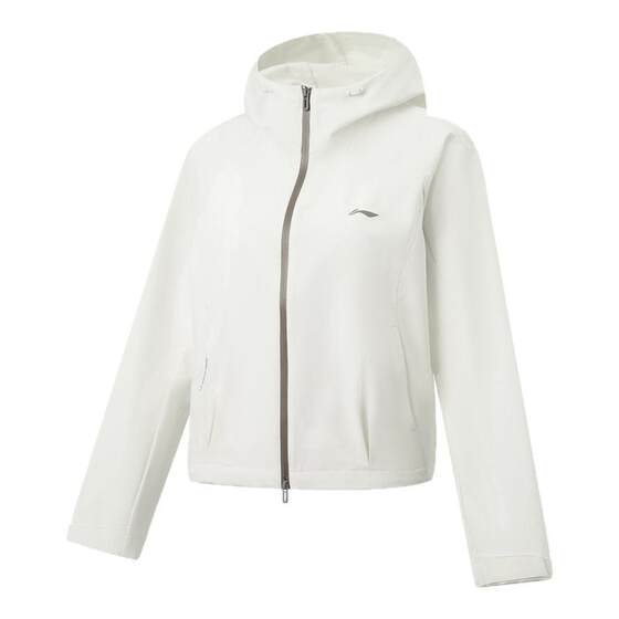 
Li-Ning windbreaker women's fitness series cardigan long-sleeved jacket hooded water-repellent windproof clothing spring woven sportswear