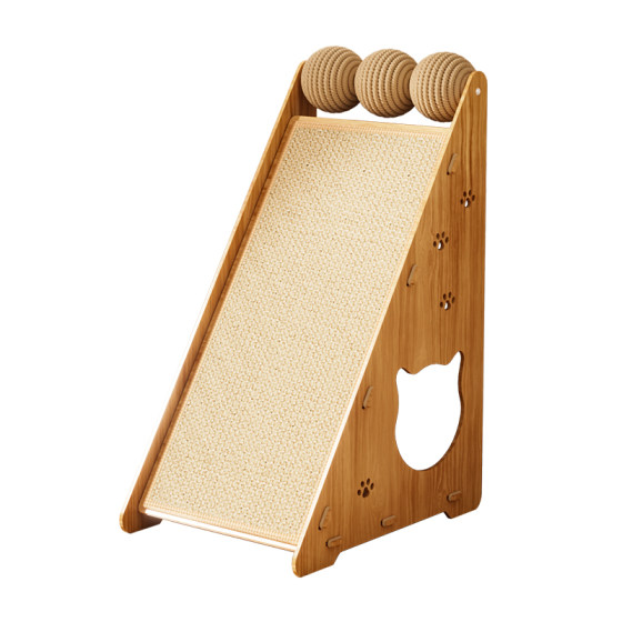 
Sisal triangular cat scratching board vertical scratch-resistant and wear-resistant cat nest integrated sofa cat paw pad cat artifact
