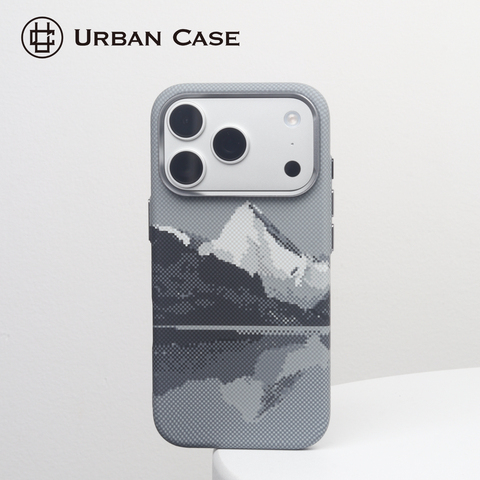 Carbon Fiber Pattern MagSafe Mountainscape – 17-13 Pro/Plus/Max/Air iPhone Case