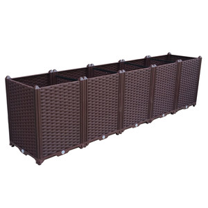 
Extra-deep balcony vegetable planting box rectangular plastic flower pot special pot for vegetable garden vegetable planting outdoor flower box